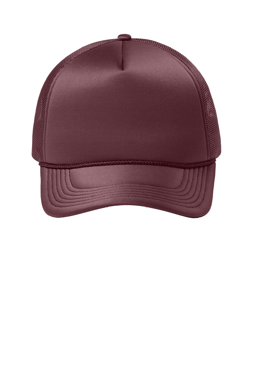 Port Authority Hats C993 Mens Foam Truck'N Hat Maroon Flat Front