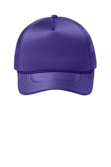 Port Authority Hats C993 Mens Foam Truck'N Hat Prism Purple Flat Front