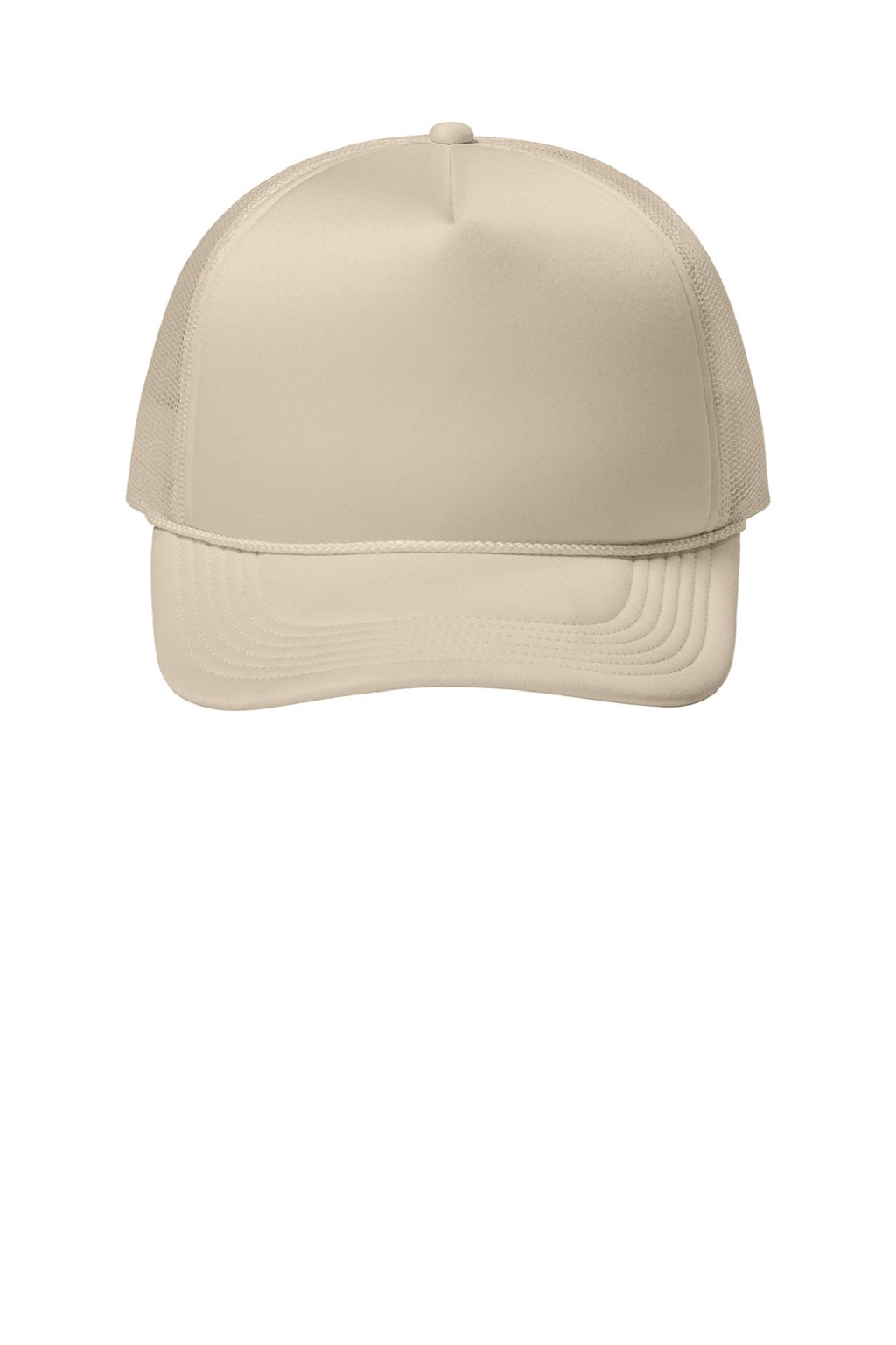 Port Authority Hats C993 Mens Foam Truck'N Hat Stone Flat Front