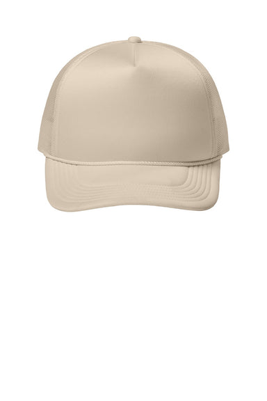 Port Authority Hats C993 Mens Foam Truck'N Hat Stone Flat Front