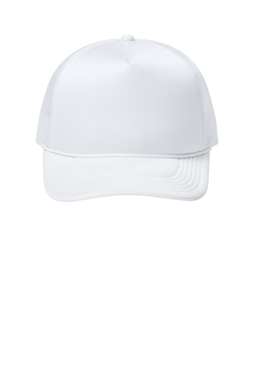 Port Authority Hats C993 Mens Foam Truck'N Hat White Flat Front