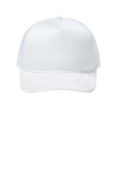 Port Authority Hats C993 Mens Foam Truck'N Hat White Flat Front