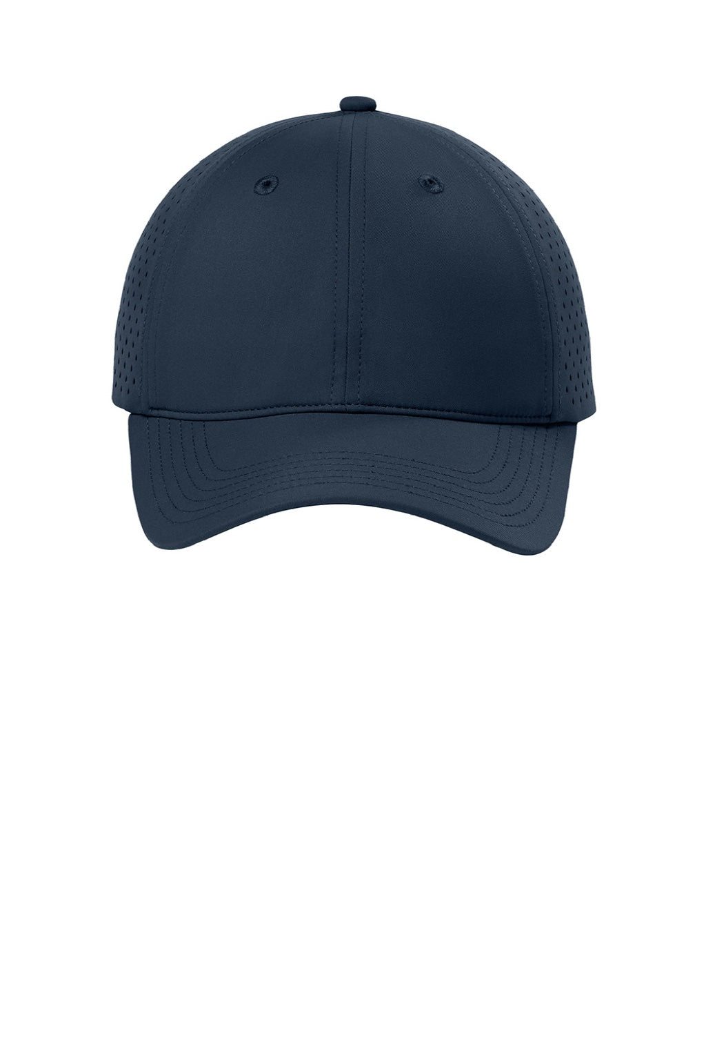 Port Authority Hats C995 Mens Perforated Adjustable Hat River Navy Blue Flat Front