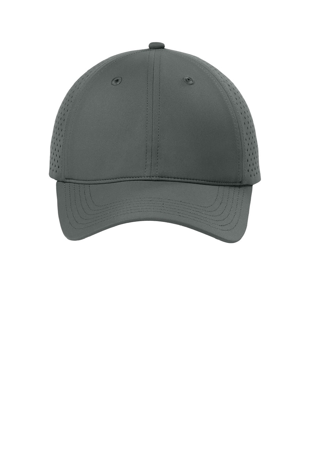 Port Authority Hats C995 Mens Perforated Adjustable Hat Storm Grey Flat Front