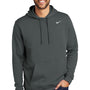 Nike Mens Club Fleece Hooded Sweatshirt Hoodie - Anthracite Grey