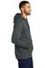 Nike CJ1611 Mens Club Fleece Hooded Sweatshirt Hoodie Anthracite Grey Model Side