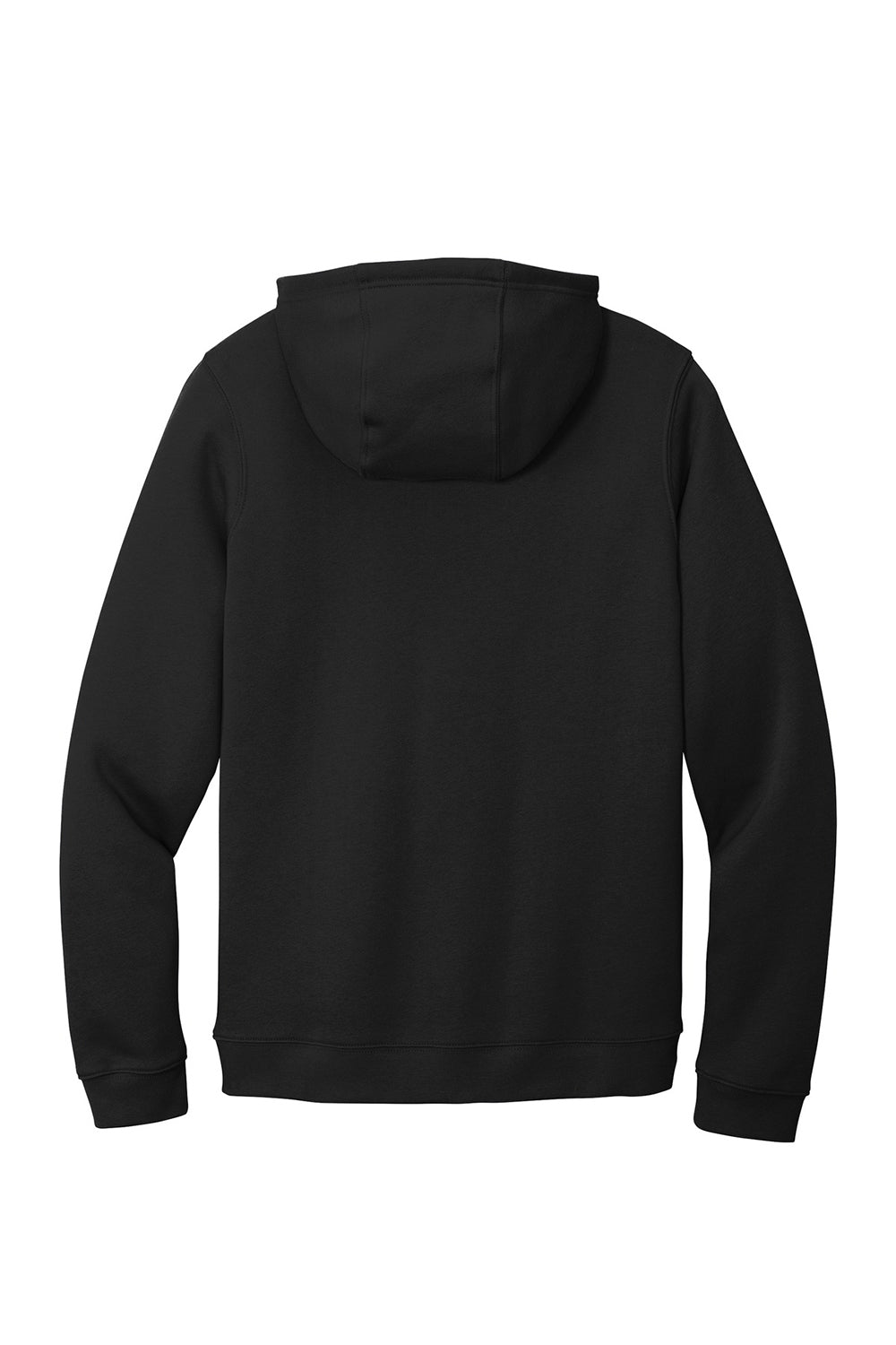 Nike CJ1611 Mens Club Fleece Hooded Sweatshirt Hoodie Black Flat Back