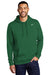 Nike CJ1611 Mens Club Fleece Hooded Sweatshirt Hoodie w/ Pouch Pocket Dark Green Model Front