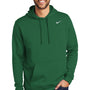 Nike Mens Club Fleece Hooded Sweatshirt Hoodie - Dark Green