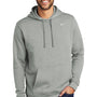 Nike Mens Club Fleece Hooded Sweatshirt Hoodie - Heather Dark Grey