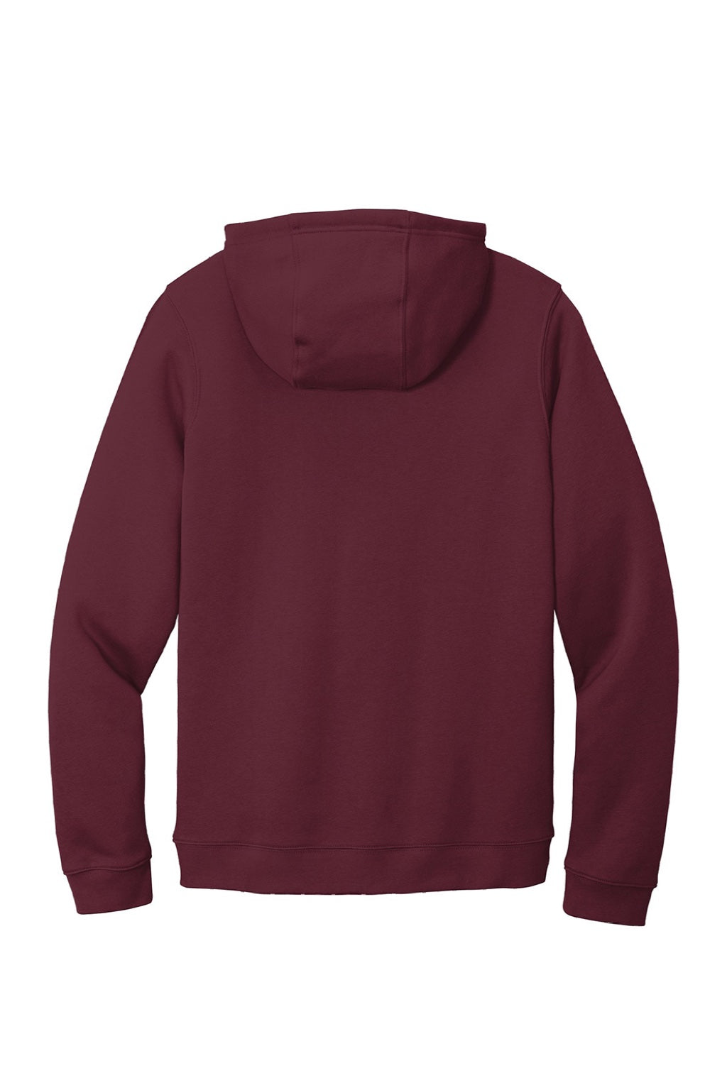 Nike CJ1611 Mens Club Fleece Hooded Sweatshirt Hoodie w/ Pouch Pocket Dark Maroon Flat Back