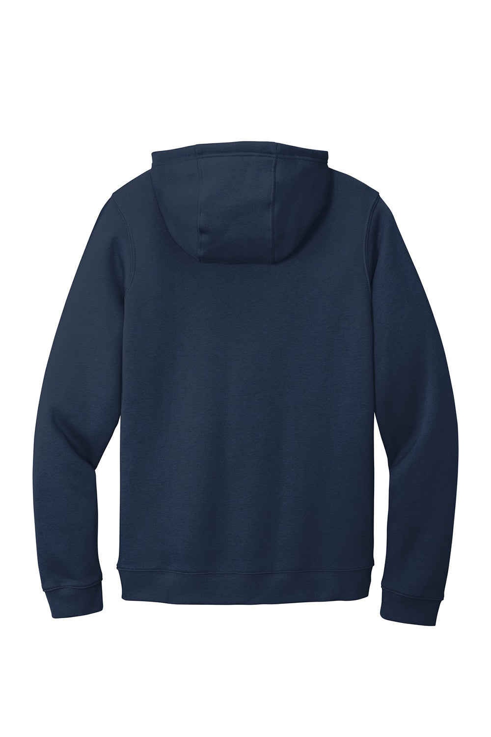 Nike CJ1611 Mens Club Fleece Hooded Sweatshirt Hoodie Navy Blue Flat Back