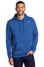 Nike CJ1611 Mens Club Fleece Hooded Sweatshirt Hoodie w/ Pouch Pocket Royal Blue Model Front