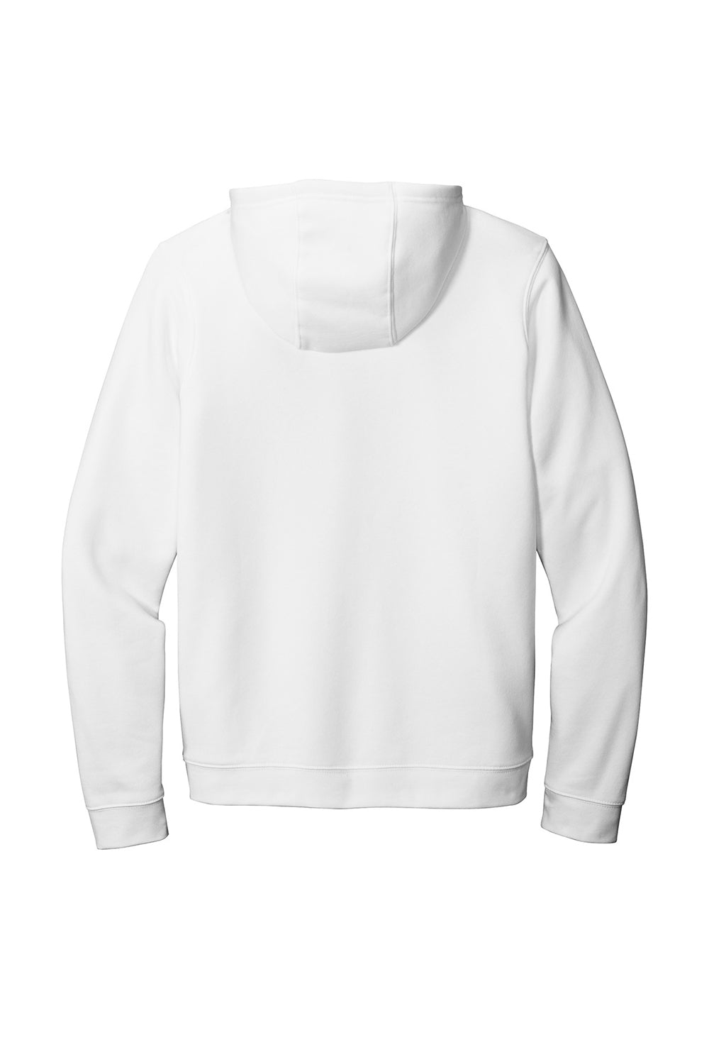 Nike CJ1611 Mens Club Fleece Hooded Sweatshirt Hoodie White Flat Back