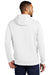 Nike CJ1611 Mens Club Fleece Hooded Sweatshirt Hoodie White Model Back