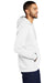 Nike CJ1611 Mens Club Fleece Hooded Sweatshirt Hoodie White Model Side