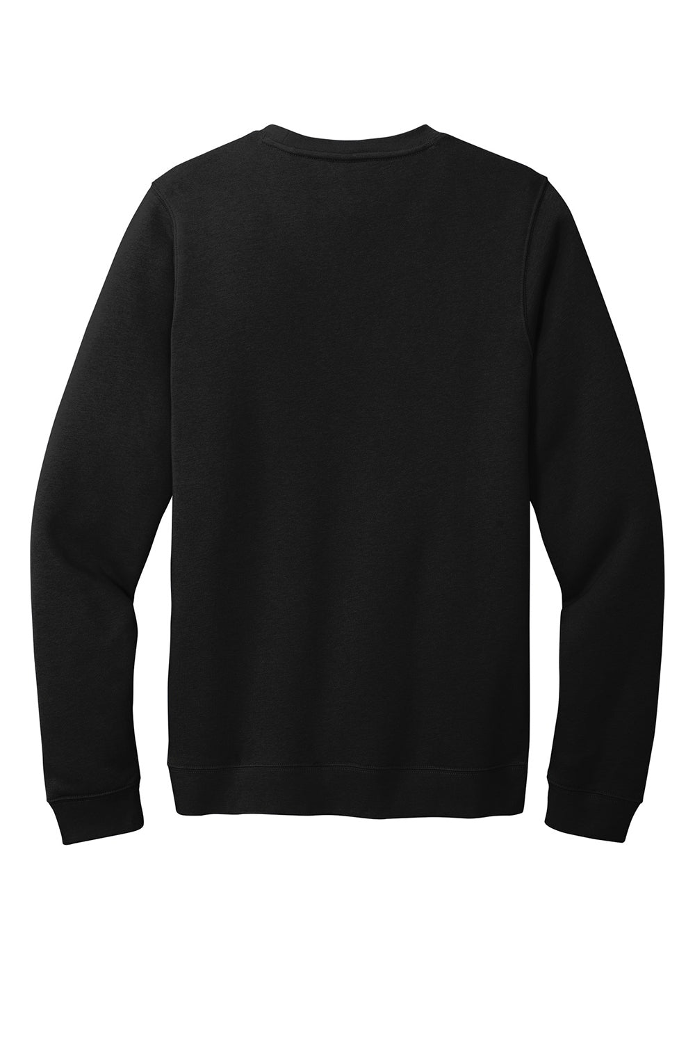 Nike CJ1614 Mens Club Fleece Crewneck Sweatshirt Black Flat Back