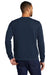 Nike CJ1614 Mens Club Fleece Crewneck Sweatshirt Navy Blue Model Back