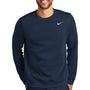 Nike Mens Club Fleece Crewneck Sweatshirt - Navy Blue