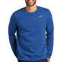 Nike Mens Club Fleece Crewneck Sweatshirt - Royal Blue