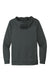 Nike CN9473 Mens Therma-Fit Moisture Wicking Fleece Hooded Sweatshirt Hoodie Team Anthracite Grey Flat Back