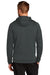 Nike CN9473 Mens Therma-Fit Moisture Wicking Fleece Hooded Sweatshirt Hoodie w/ Pouch Pocket Team Anthracite Grey Model Back