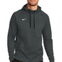 Nike Mens Therma-Fit Moisture Wicking Fleece Hooded Sweatshirt Hoodie - Team Anthracite Grey