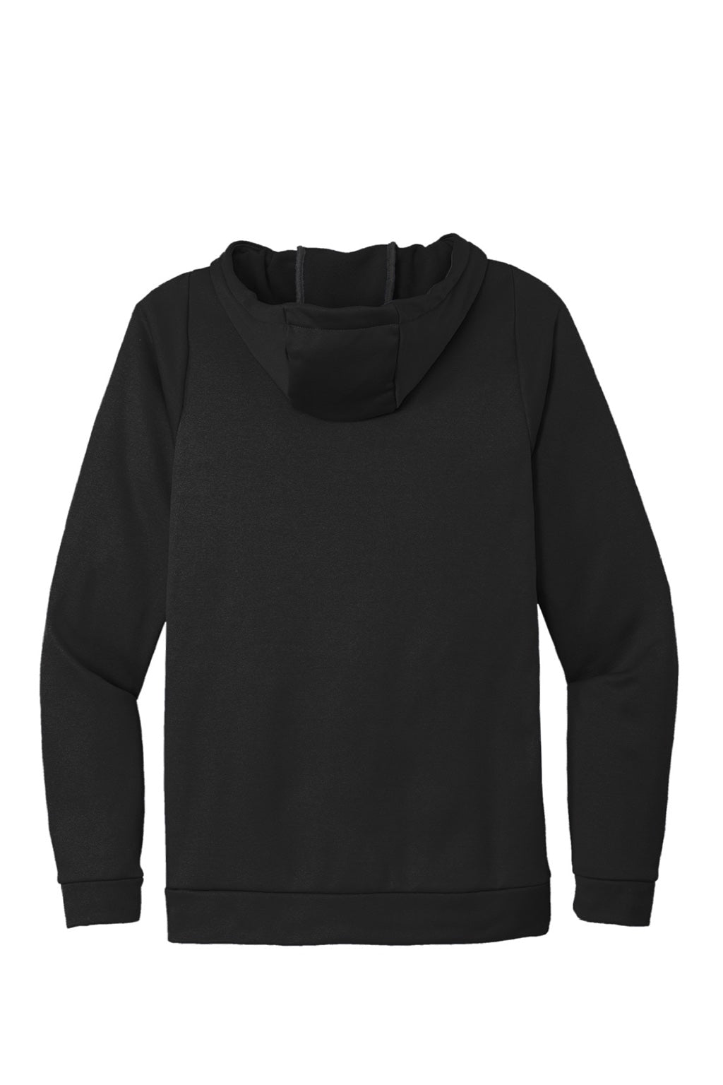Nike CN9473 Mens Therma-Fit Moisture Wicking Fleece Hooded Sweatshirt Hoodie w/ Pouch Pocket Team Black Flat Back