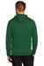 Nike CN9473 Mens Therma-Fit Moisture Wicking Fleece Hooded Sweatshirt Hoodie w/ Pouch Pocket Team Dark Green Model Back
