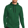 Nike Mens Therma-Fit Moisture Wicking Fleece Hooded Sweatshirt Hoodie - Team Dark Green