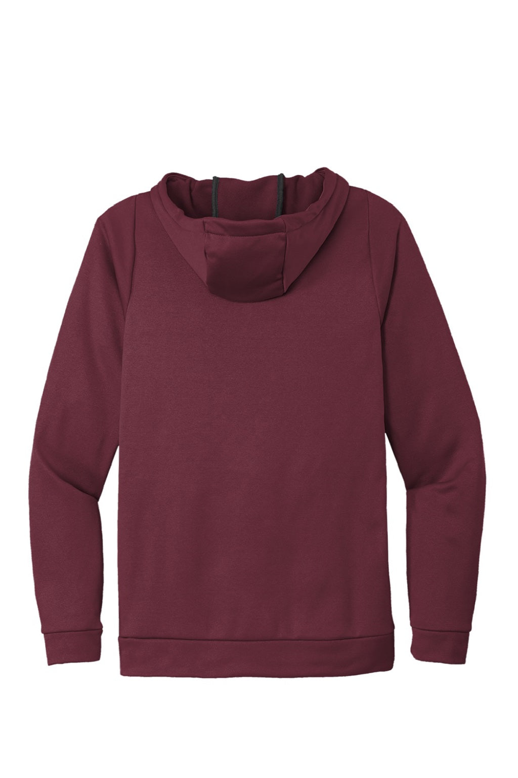 Nike CN9473 Mens Therma-Fit Moisture Wicking Fleece Hooded Sweatshirt Hoodie w/ Pouch Pocket Team Dark Maroon Flat Back