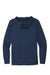 Nike CN9473 Mens Therma-Fit Moisture Wicking Fleece Hooded Sweatshirt Hoodie w/ Pouch Pocket Team Navy Blue Flat Back