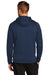 Nike CN9473 Mens Therma-Fit Moisture Wicking Fleece Hooded Sweatshirt Hoodie w/ Pouch Pocket Team Navy Blue Model Back