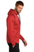 Nike CN9473 Mens Therma-Fit Moisture Wicking Fleece Hooded Sweatshirt Hoodie w/ Pouch Pocket Team Scarlet Red Model Side