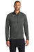 Nike CN9492 Mens Therma-Fit Moisture Wicking Fleece 1/4 Zip Sweatshirt Team Anthracite Grey Model Front