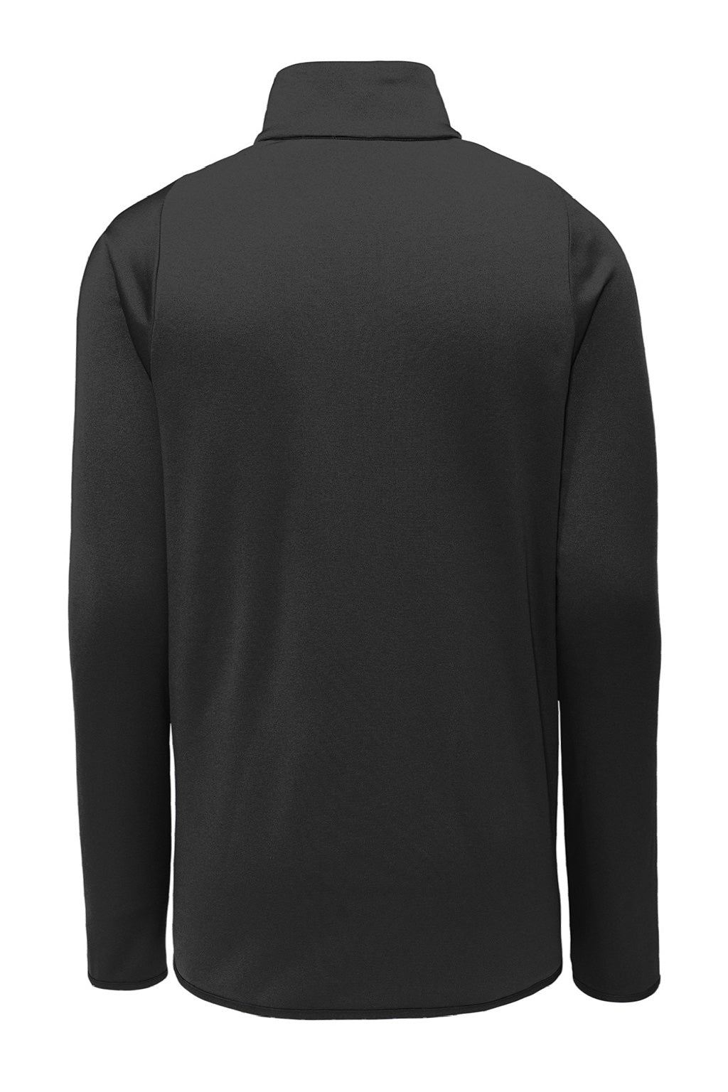 Nike CN9492 Mens Therma-Fit Moisture Wicking Fleece 1/4 Zip Sweatshirt Team Black Flat Back