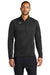 Nike CN9492 Mens Therma-Fit Moisture Wicking Fleece 1/4 Zip Sweatshirt Team Black Model Front