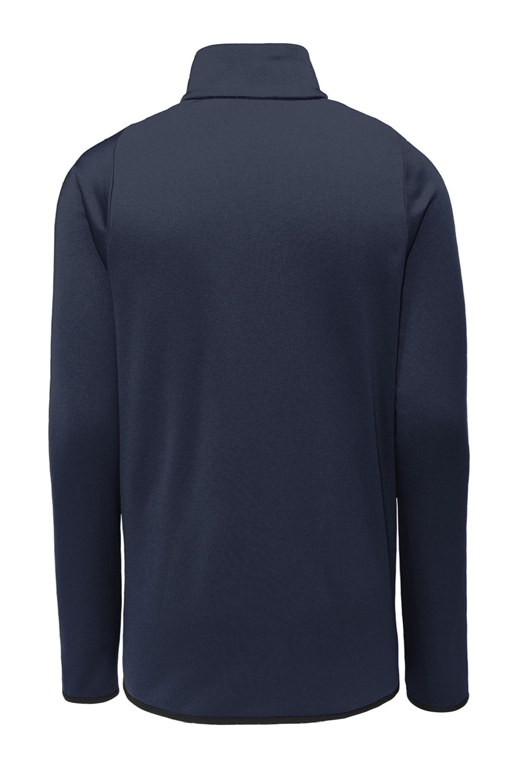 Nike CN9492 Mens Therma-Fit Moisture Wicking Fleece 1/4 Zip Sweatshirt Team Navy Blue Flat Back