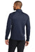 Nike CN9492 Mens Therma-Fit Moisture Wicking Fleece 1/4 Zip Sweatshirt Team Navy Blue Model Back