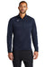 Nike CN9492 Mens Therma-Fit Moisture Wicking Fleece 1/4 Zip Sweatshirt Team Navy Blue Model Front