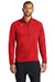 Nike CN9492 Mens Therma-Fit Moisture Wicking Fleece 1/4 Zip Sweatshirt Team Scarlet Red Model Front