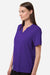 Core 365 CE108W Womens Nova Performance Pique Short Sleeve Polo Shirt Campus Purple Model Side