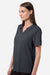 Core 365 CE108W Womens Nova Performance Pique Short Sleeve Polo Shirt Carbon Grey Model Side