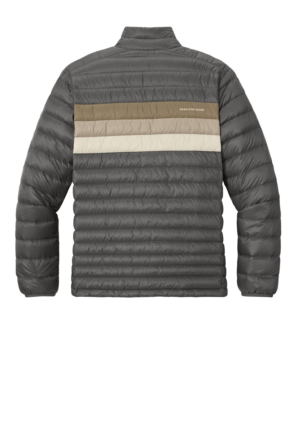 Cotopaxi COTOM1687 Mens Fuego Full Zip Down Jacket Cinder Grey/Desert Brown Flat Back