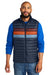 Cotopaxi COTOM1689 Mens Fuego Full Zip Down Vest Maritime Blue/Mulberry Model Front