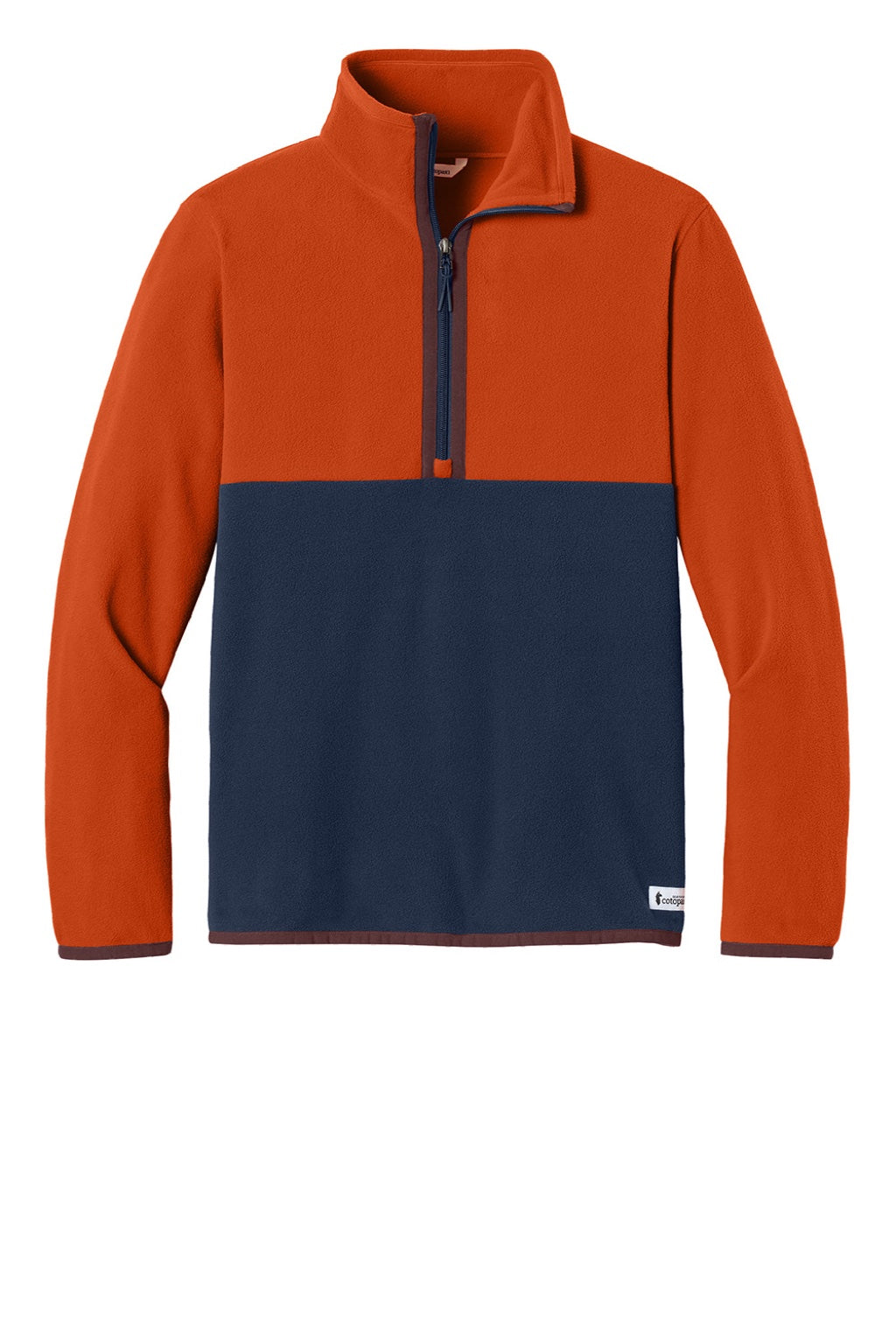 Cotopaxi COTOM1691 Mens Amado 1/4 Zip Fleece Sweatshirt Canyon/Maritime Blue Flat Front