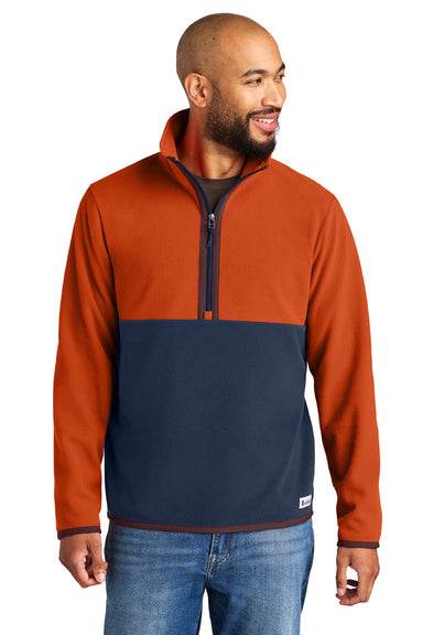 Cotopaxi COTOM1691 Mens Amado 1/4 Zip Fleece Sweatshirt Canyon/Maritime Blue Model Front