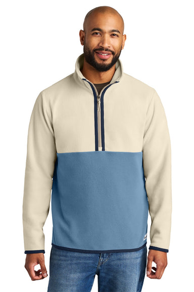 Cotopaxi COTOM1691 Mens Amado 1/4 Zip Fleece Sweatshirt Cream/Fjord Model Front