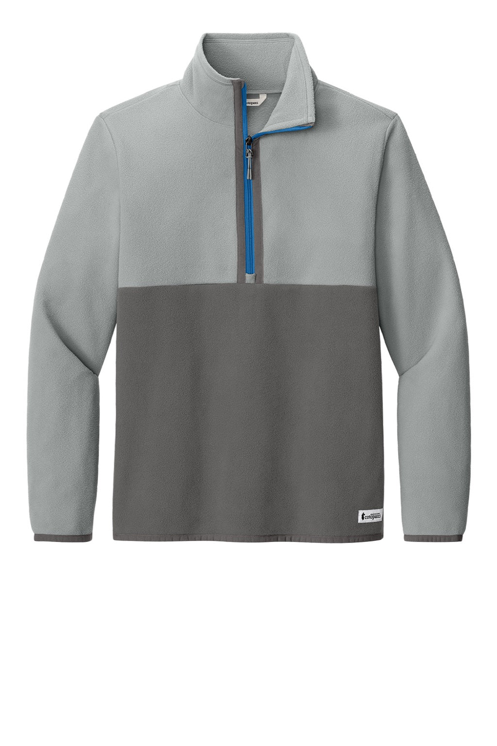 Cotopaxi COTOM1691 Mens Amado 1/4 Zip Fleece Sweatshirt Smoke Grey/Cinder Grey Flat Front