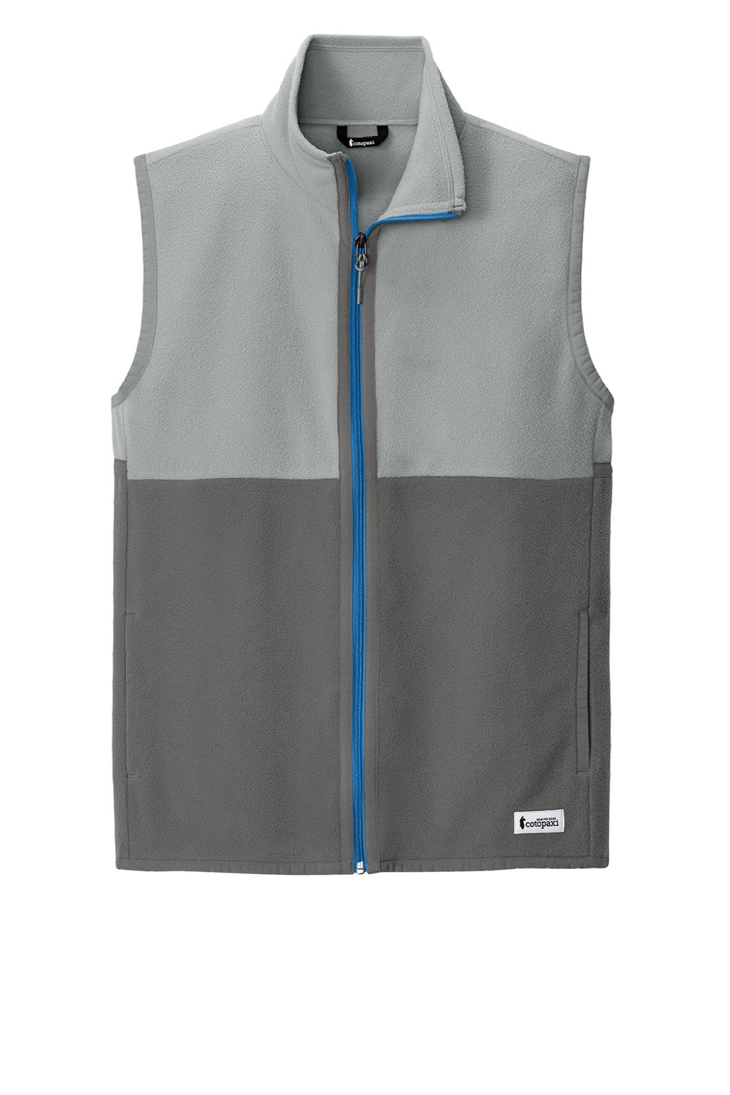 Cotopaxi COTOM1693 Mens Amado Fleece Full Zip Vest Smoke Grey/Cinder Grey Flat Front